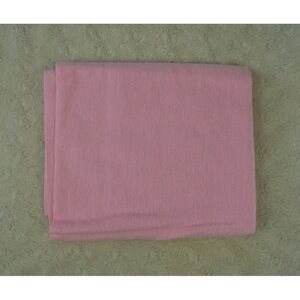 Always Loved by Rene Rofe Solid Pink Baby Receiving Blanket Flannel Cotton